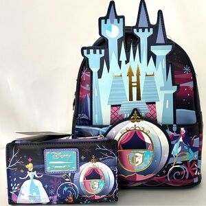 Loungefly Mini Backpack w/ Wallet - Disney Castle Series - Cinderella